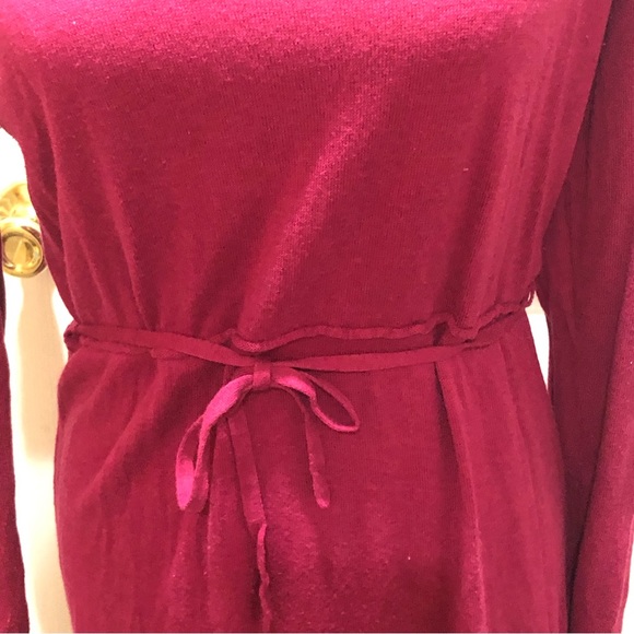 Long sleeved Burgundy Women’s Maternity Sweater Dress-Motherhood Maternity- $20 - Picture 4 of 7